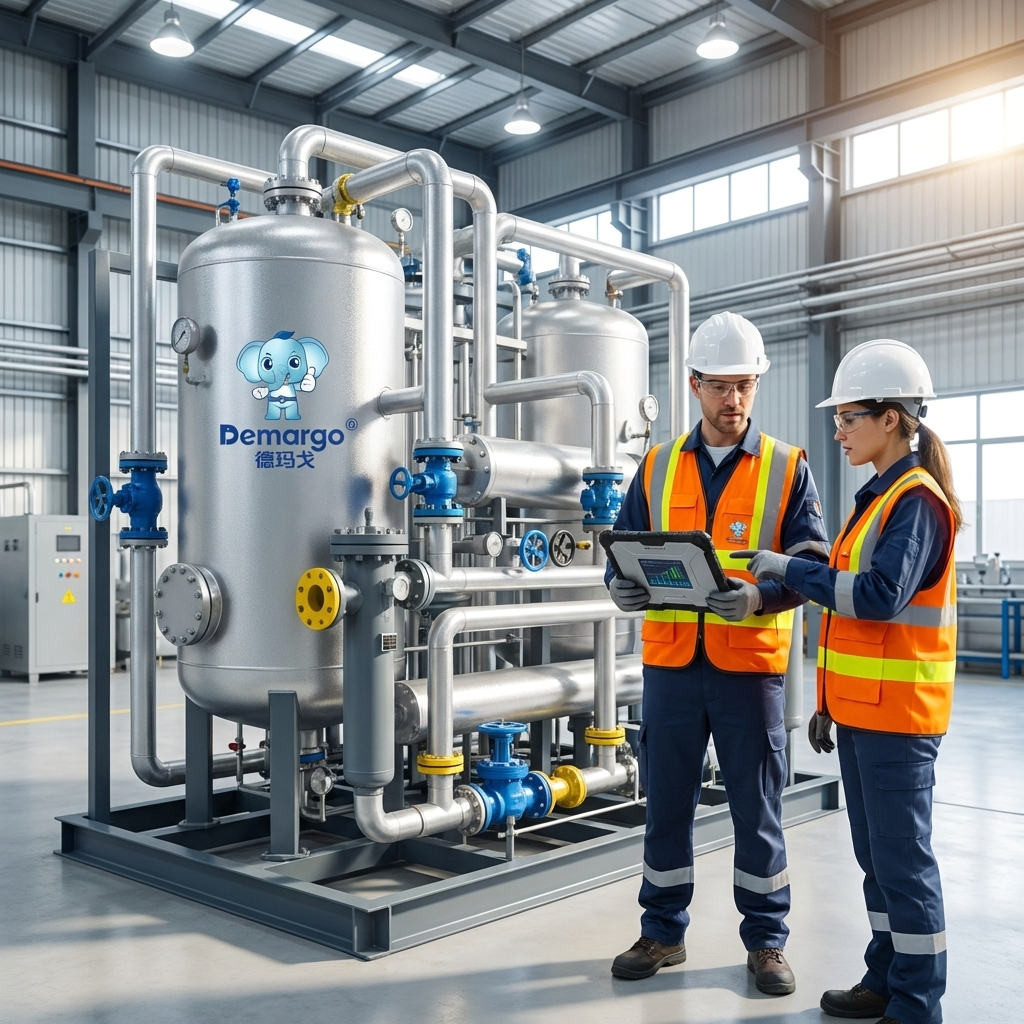 Sécheur à dessiccant pour hydrogène personnalisé non standard vue 3