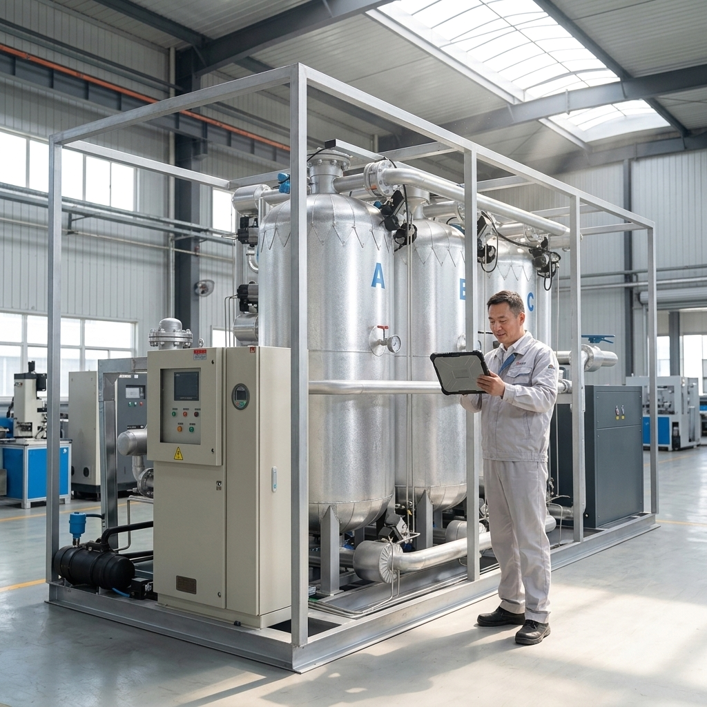 Sécheur à dessiccant à trois tours personnalisé non standard vue 4
