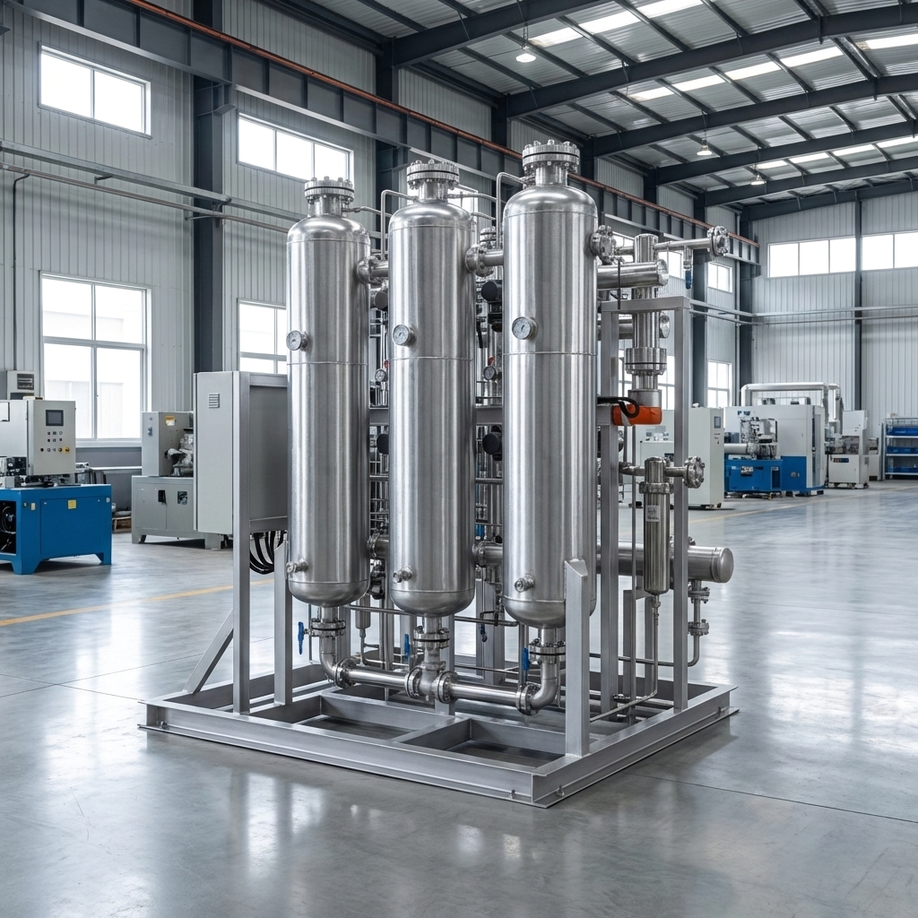 Sécheur d’hydrogène et de dioxyde de carbone à trois tours personnalisé non standard vue 3