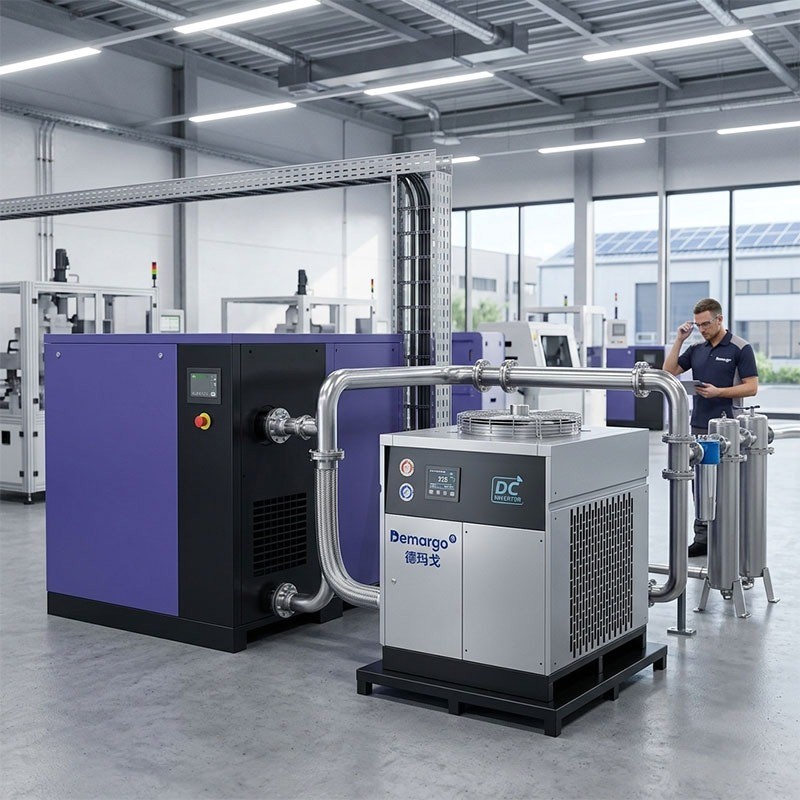 Sécheur d’air frigorifique à échangeur thermique à plaques et inverseur CC vue 5