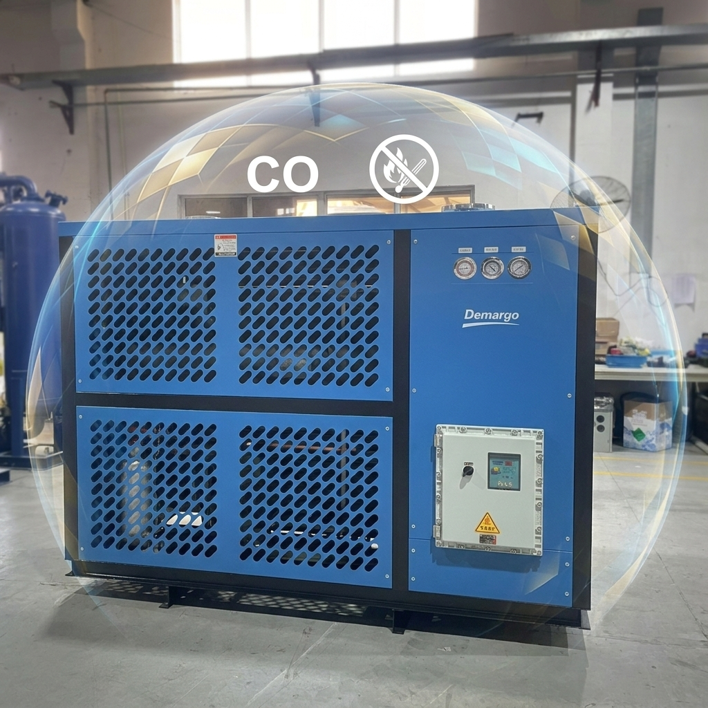 Présentation du sécheur d’air frigorifique au monoxyde de carbone personnalisé non standard vue 3