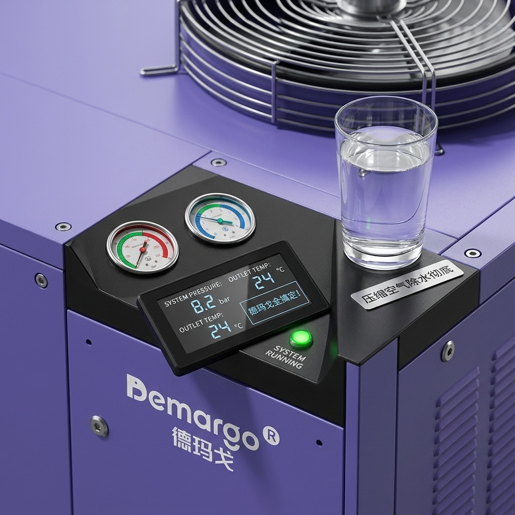 Sécheur d’air frigorifique à échangeur thermique à plaques en aluminium haute efficacité vue 11