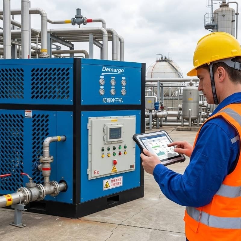 Sécheur d’air frigorifique au gaz naturel personnalisé non standard vue 2