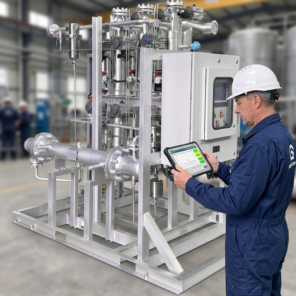 Sécheur d’hydrogène et de dioxyde de carbone à trois tours personnalisé non standard vue 6