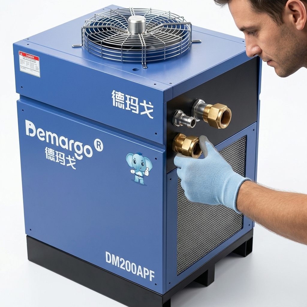 Sécheur d’air frigorifique à échangeur thermique à plaques en aluminium haute efficacité vue 2