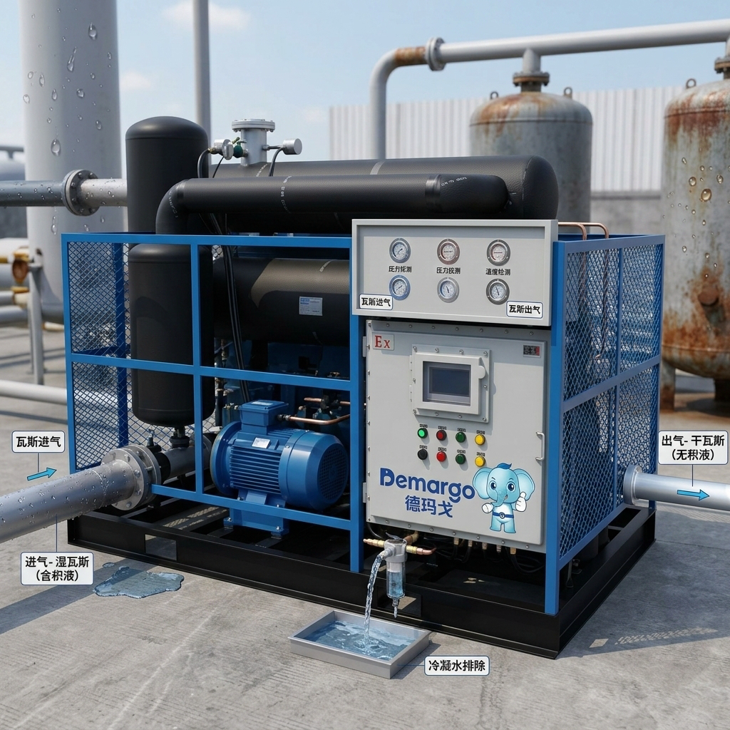 Sécheur de méthane de houille et de drainage de gaz personnalisé non standard vue 8