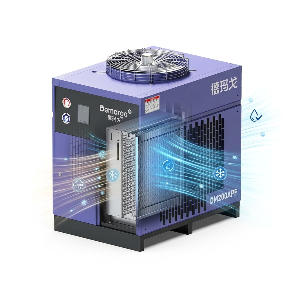 Sécheur d’air frigorifique à échangeur thermique à plaques en aluminium haute efficacité vue 17