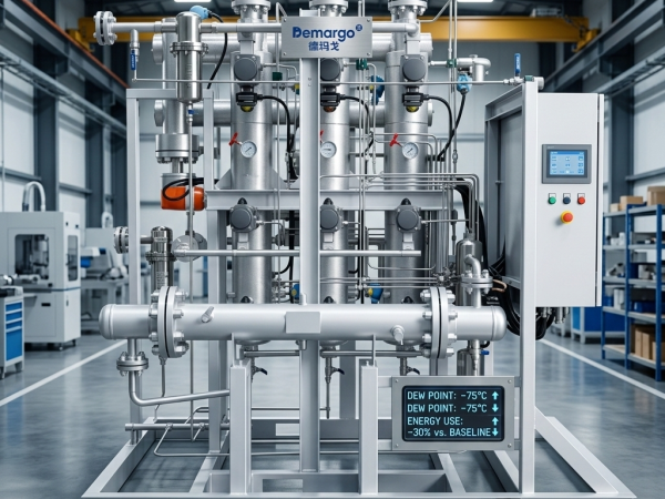 Sécheur d’hydrogène et de dioxyde de carbone à trois tours personnalisé non standard