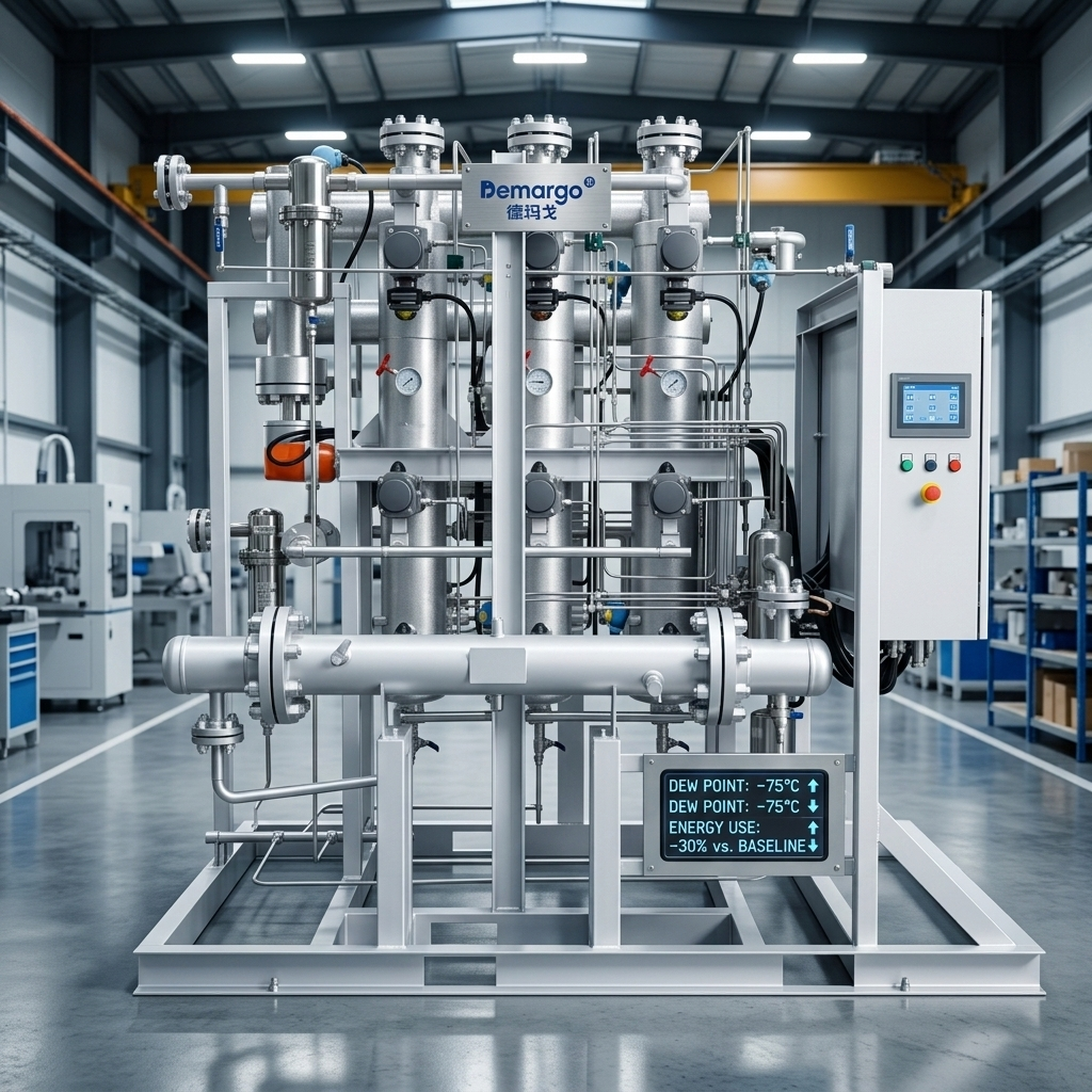 Sécheur d’hydrogène et de dioxyde de carbone à trois tours personnalisé non standard
