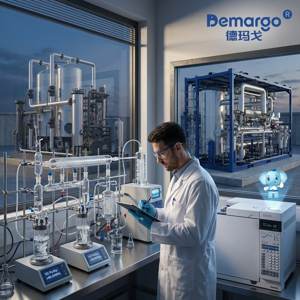 Sécheur à dessiccant pour hydrogène personnalisé non standard vue 12