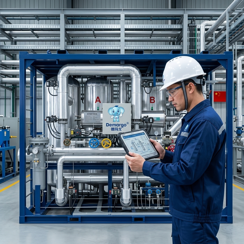 Sécheur à dessiccant pour hydrogène personnalisé non standard vue 9